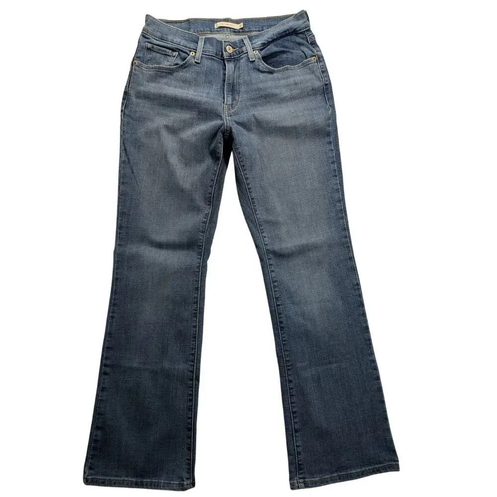 Levis Jeans Womens 30w Blue Denim Curvy Bootcut Low-Mid Rise Classic Y2k Country